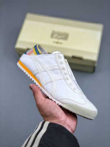 220支持放店 鬼塚虎/Onitsuka Tiger Mexico 66 Slip-On 墨西哥系列复古经典百搭一脚蹬休闲运动鞋 货号：1183C182-100
