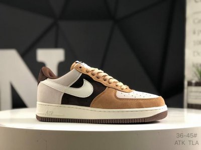 nike Air Force 1 Low 07 黑棕 原楦头原纸板 打造纯正低帮空军版型专注外贸渠道 原盒配件 原厂中底钢印、拉帮完美 货号：Bl3099 23
