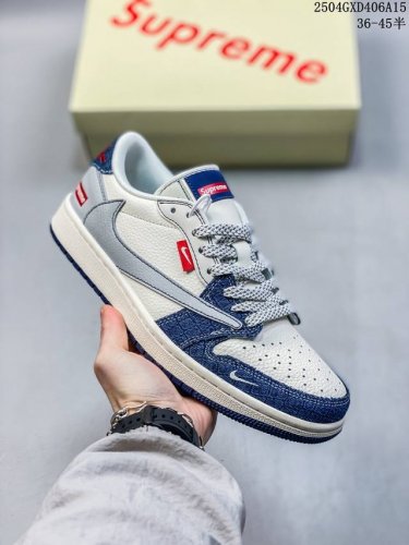 海外爆款限量发售！Travis Scott X Fragment Design X Jordan Air Jordan 1 Low Og Sp “Supreme