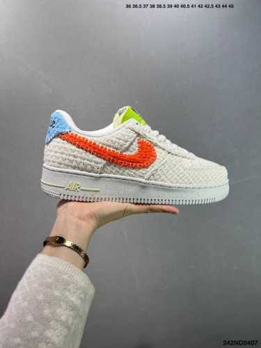 特价 Nike Air Force 1 Low’07 空军一号低帮休闲板鞋 定制皮料 原楦原纸板 纯正空军版型 内置全掌气垫 货号：男 Cw2288-114 女