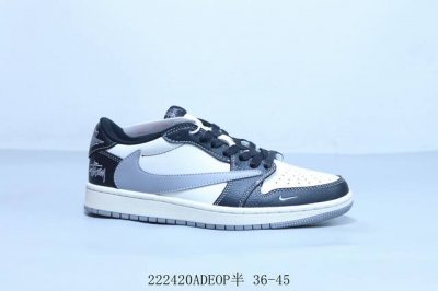 乔丹Air Jordan 1 Low Aj1 乔1低帮复古文化休闲运动篮球鞋 222420Adeop半 36-45