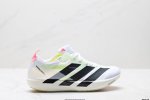 公司级Adidas Adizero Adios 9 M 马拉松飞线贾卡轻质透气休闲运动跑步鞋 采用双层透气网纱 Flywire动态飞线绑缚鞋面材质 内置Zoom
