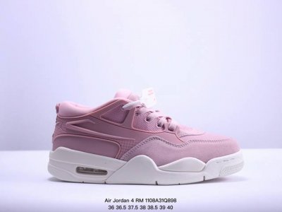 真标Nike Air Jordan 4 RM 防滑 低帮 复古篮球鞋 货号:FQ7939- 尺码:36 36.5 37.5 38 38.5 39 40 40.5
