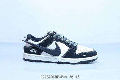 耐克 Nike Sb Dunk Low Pro 复古低帮 休闲运动滑板板鞋 联名斯图西 222620Adeop半 36-45