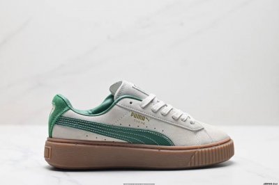 公司级Puma Suede Platform Plaid Wns复古单品 彪马 防滑耐磨低帮德训板鞋 货号:395228 02 尺码:36 37 37.5 38