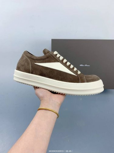 rick Owens Ro低帮系带时尚板鞋男 Size：如图 编码：K630K0530513