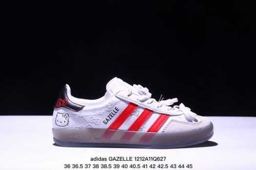 阿迪达斯hello Kitty 凯蒂猫 X Adidas Originals Gazelle Indoor “White Red Core Black”舒适百搭