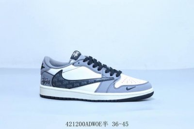 乔丹Air Jordan 1 Low Aj1 乔1低帮复古文化休闲运动篮球鞋 倒勾 斯图西 货号 Xd1568-106 421200Adwoe半 36-45