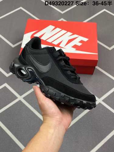 公司级Nike Air Max Waffle Racer Sp Triple Black 舒适防滑耐磨 低帮 生活休闲鞋 货号:Fv6946-001 尺码:36