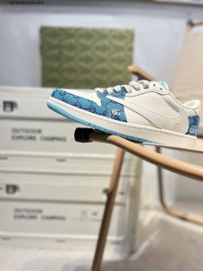 公司级头层皮古驰 X 乔丹Air Jordan 1 Low Aj1低帮系列篮球鞋 官方同步配色 原装级产物 #拒绝公底 立体鞋型 细节完美 高清洁度Xz1658