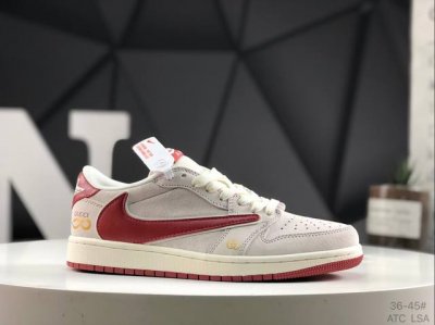340 公司级带半码 Air Jordan 1 Low 低帮 Aj1 乔丹1代 Aj1 乔1 低邦 乔丹篮球鞋系列 鞋身采用皮革勾勒轮廓,白色鞋面与鞋身两侧Sw