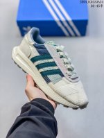 真标带半码 阿迪达斯Adidas Originals Retropy E5 爆米花速度轻盈复古系列百搭透气休闲运动慢跑鞋。全新Boost轻量缓震鞋底材质# 轻盈