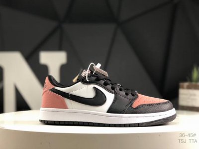 140 Air Jordan 1 Low 低帮 白联名 Aj1 乔丹1代 Aj1 乔1 低邦 白联名 乔丹篮球鞋系列 整双鞋延续经典解构设计风格，采用一袭白色装