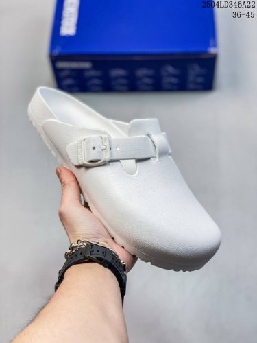 Birkenstock Boston 博肯休闲包头拖鞋耐磨大底 牛皮材质 高街潮鞋 尺码见图 04Ld346A22