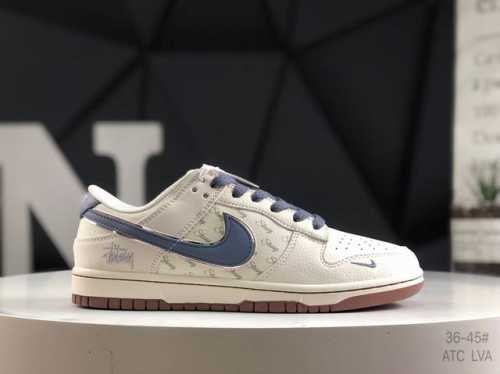 公司级带半码 耐克 Nike Dunk Low 斯图西联名 周年高端定制 低帮休闲板鞋 Zh2598-247 #定制鞋盒 大厂纯原品质出货 超高清洁度 皮料切割