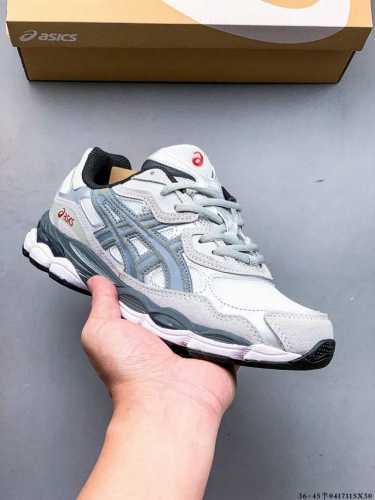 Asics 亚瑟士Gel-Nyc 2055透气网眼鞋面配合部分合成革材质 采用全新Ahar+橡胶材质 更加耐磨 0417115X30