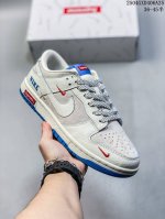 高端定制 Nike Sb Dunk Low 联名三勾 奶白蓝底配色 低帮休闲运动滑板板鞋 大厂纯原品质出货 纯正版型 定制鞋盒 皮料切割干净无任何毛边 细节完美