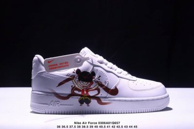130 Nike Air Force 1'07 Low 空军一号哪吒联名 低帮休闲板鞋 Df0188 048 原楦头原纸板 原装鞋盒 定制五金配件 内置全掌气垫