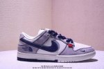 Nk Sb Dunk Low 北面联名-灰猪八藏蓝勾 周年高端定制 低帮休闲板鞋 #定制鞋盒 大厂纯原品质出货 超高清洁度 皮料切割干净无任何毛边 细节完美 货
