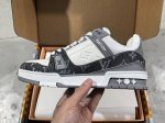 Zd-驴牌 Lv Trainer 情侣限定系列 休闲 低帮 时尚板鞋 尺码 35 36 37 38 39 40 41 42 43 44 45 46 男女同款 注