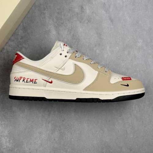 本地 核心私 Nk Sb Dunk Low Supreme联名 清爽双小勾 周年高端定制 低帮休闲板鞋 #定制鞋盒 大厂纯原品质出货 超高清洁度 皮料切割干净无
