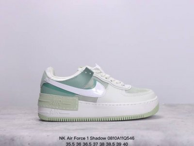 nk Air Force 1 Shadow 轻量增高低帮百搭板鞋 拼接马卡龙 全新少女系解构主义设计双层轻量eva发泡中底+防滑rb橡胶外圈底鞋底 原楦头原纸板
