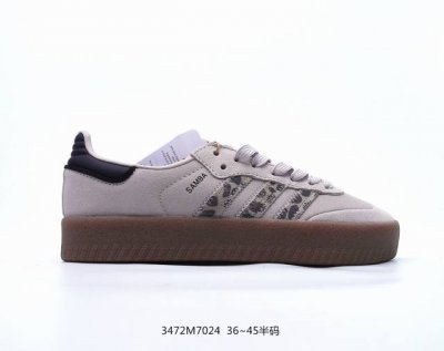 ad Samba Xlg 桑巴舞加大厚底版系列德训风百搭松糕休闲运动板鞋自originals Samba成功借势blokecore风潮一跃成为街头巷尾的焦点鞋款