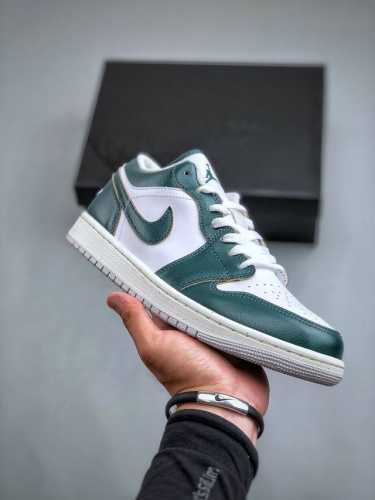 dt纯原 Air Jordan Aj1 Low 低帮 绿白 Fq7687-300 终端优势供应 市面中低帮最具代表性版本没有之一 口碑大厂出品 品控大底版型不断