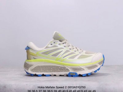 hoka Mafate Speed 2 超轻厚底轻量山地跑步鞋 原装轻量化材料fresh Foam 超轻量中底全部用料过3C认证滚动平衡科技减少33%能量消耗
