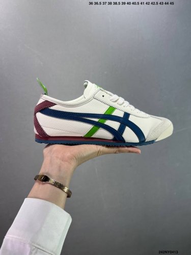 Asics 亚瑟士 男女鞋真标半码制 日产经典老牌-鬼塚虎 Onitsuka Tiger Mexico 66经典墨西哥系列复古经典百搭板鞋休闲运动鞋慢跑鞋 采用
