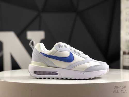 原150降130 公司级带半码 耐克 Nk Air Max Dawn 黎明系列低帮气垫百搭休闲运动慢跑鞋 采用柔软翻毛皮和透气梭织材料打造利落鞋面，中底和鞋跟融