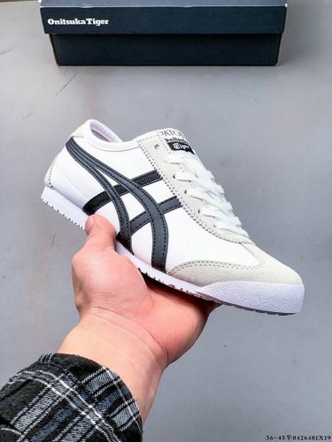 Asics 亚瑟士 Onitsuka Tiger 鬼冢虎 阿斯克斯 皮面原装四联吊牌 中底纸板钢印 日系轻便运动休闲鞋 0426481X19