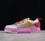 Cl Funnyto Flat 法国高奢品牌 路铂廷 舒适时尚低帮板鞋 紫拼色 #简约时尚。选用高品质材料，精细工艺。百搭款式，适合多场合。轻盈舒适，自在行走。