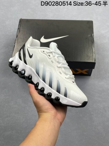 公司级Nike Air Max Dn8 全掌科技气垫 缓震运动跑鞋 Dn8的核心亮点在于其八腔气垫结构 根据不同部位设定的气压值专为行走设计 提供卓越的舒适感