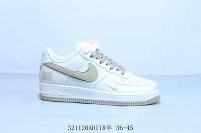 270 耐克 Nike Air Force 1 Af1耐克 低帮 空军一号休闲板鞋 白卡其 货号 Cu1836-965 321120Adiir半 36-45