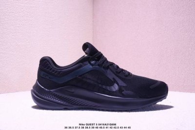 公司级Nike耐克官方Quest 5 登月极致5代 透气轻盈缓震跑步鞋秋季运动网眼 货号:Dd0204-001 尺码:36 36.5 37.5 38 38.5