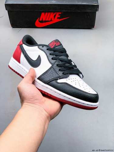 集图 二层真标！耐克Nike Air Jordan Low 1 乔1低帮经典休闲鞋 0407119Y22