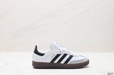 童鞋阿迪达斯三叶草adidas Originals Samba Og C桑巴舞童鞋系列绅士德训足球风百搭低帮休闲运动板鞋 货号:Ie3677 尺码:28-35
