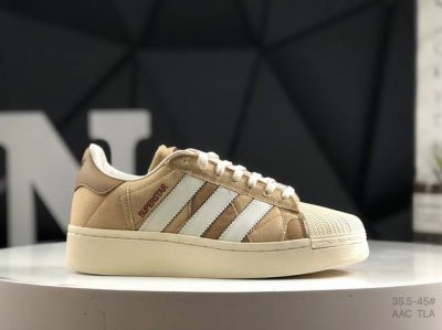 真标带半码 阿迪达斯 Adidas三叶草 Originals Superstar Xlg 贝壳头系列低帮经典百搭休闲运动板鞋 货号 ：Id6251 尺码:如图右