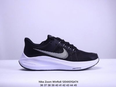 真标耐克 Nike Air Zoom Winflo 8 登月系列缓震大底透气网面休闲慢跑鞋 货号:Cw3419 尺码:36-45 Xm1204Q474