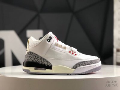 真标带半码 乔丹 Air Jordan 3 Retro 原装配色 性价比Aj3 同价区间无对手 #原装头层材料 用料绝不含糊 #正确荔枝纹路 客供原厂磨具 清洁