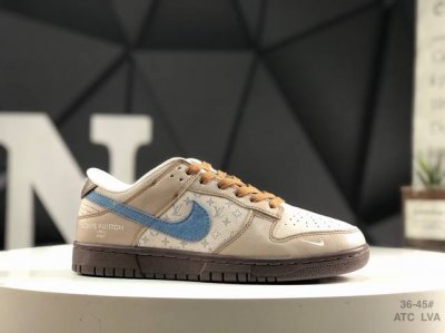 310 公司级带半码Nike Sb Dunk Low Lv联名 原装头层材料 独家版型蒸餾加工 帶來的是更好的视觉和脚感体验 大厂纯原品质出货 清洁度 电绣工艺