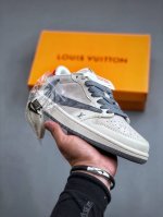 Travis Scott X Nike Air Jordan 1 Low X Louis Vuitton 三方联名 Air Jordan 1 Low 反转白灰红