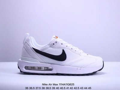 Nike 耐克 原楦开发版型，采用环保纤维革组合梭织牛津布鞋面材料，中底高弹eva缓震组合开窗式air气垫装置尽显运动风范，耐克nike Air Max Daw