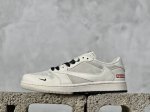Travis Scott X Fragment Design X Air Jordan 1 Low Og Sp Aj1 乔1 Sup联名-米白蓝猪八双拼 低帮文