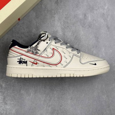 本地290 核心私 nk Sb Dunk Low 斯图西联名-黑红兔八哥 周年高端定制 低帮休闲板鞋 #定制鞋盒 大厂纯原品质出货 超高清洁度 皮料切割干净无任