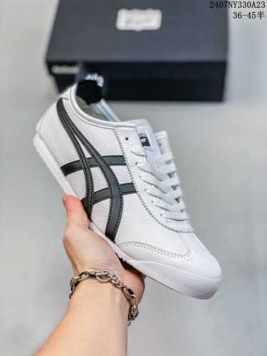 头层皮带半码 Asics Onitsuka Tiger 亚瑟士 鬼冢虎 清晰显眼 配加软鞋垫 脚感舒适度爆满 原膜原料生产 鞋底平底耐磨防滑显著 一款绝佳休闲和