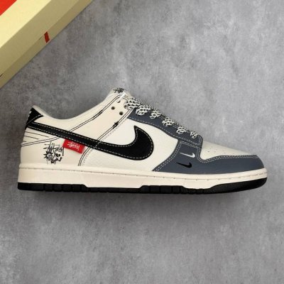 本地 核心私 公司级Nk Dunk Low Retro X 斯图西联名“Diy高端定制”低帮休闲运动板鞋 原装头层材料 用料绝不含糊 独家版型蒸餾加工帶來的是更