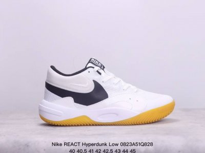 公司级nike React Hyperdunk Low超扣篮系列低帮休闲运动文化篮球鞋 #原档案数据开发楦型，正确压胶鞋舌面料 货号：897663- xm082