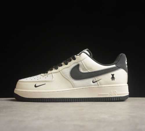 Nk Air Force 1'07 Low 暴力熊联名-亚麻米黑 空军一号低帮休闲板鞋 Kk1988-006 原楦头原纸板 打造纯正空军版型#专注外贸渠道 全掌